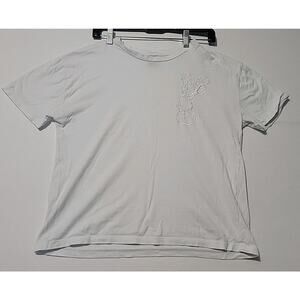 Zara Disney Mickey Mouse Shirt Women Small White Embroidered